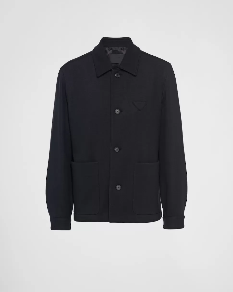 Prada Chaqueta De Mezcla De Lana^Hombre CHAQUETAS Y ABRIGOS
