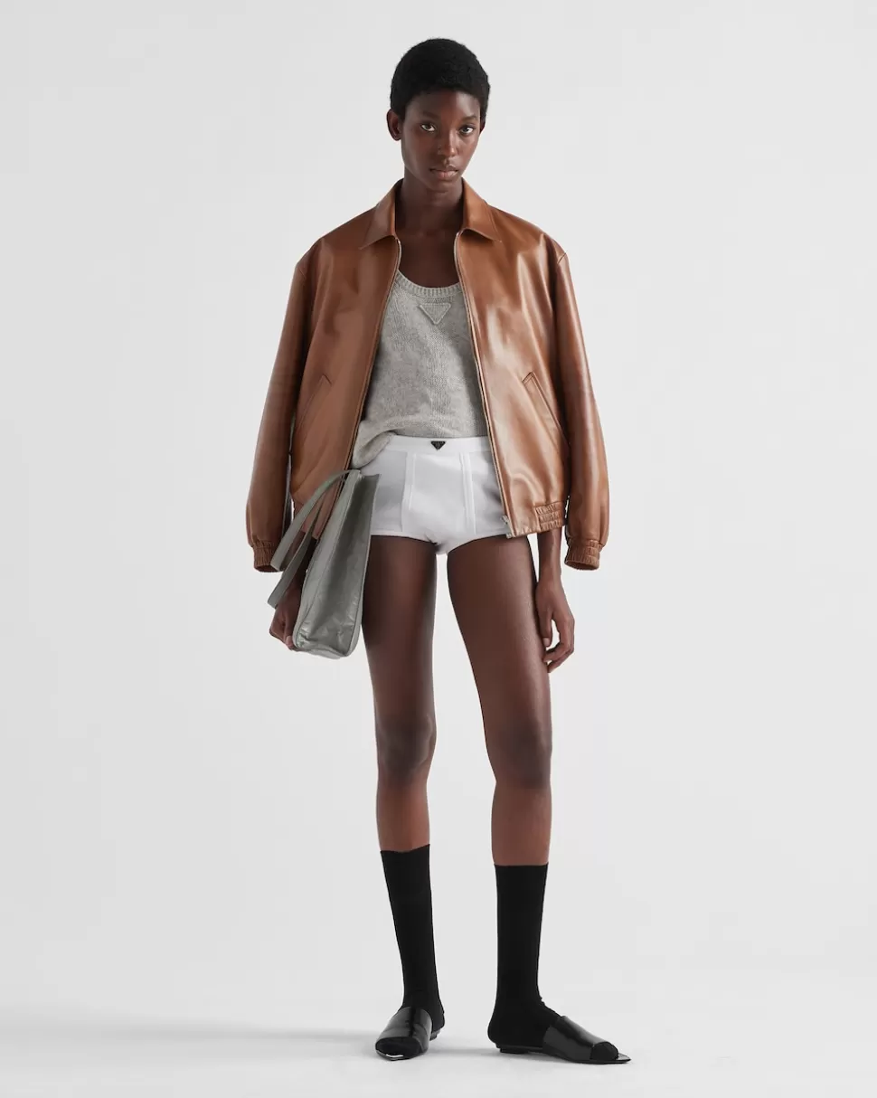 Prada Chaqueta De Napa^Mujer ROPA DE PIEL