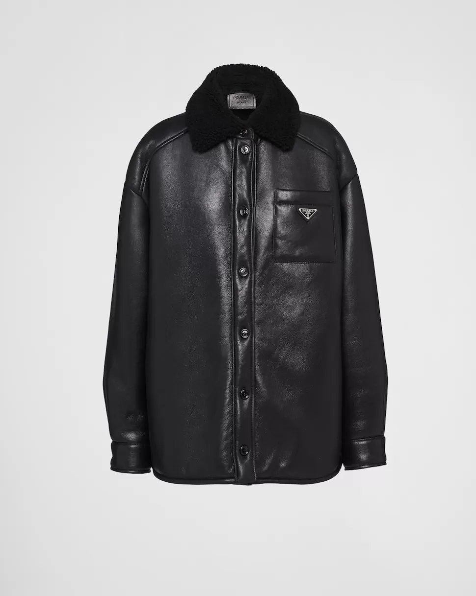 Prada Chaqueta De Piel Vuelta^Mujer ROPA DE PIEL