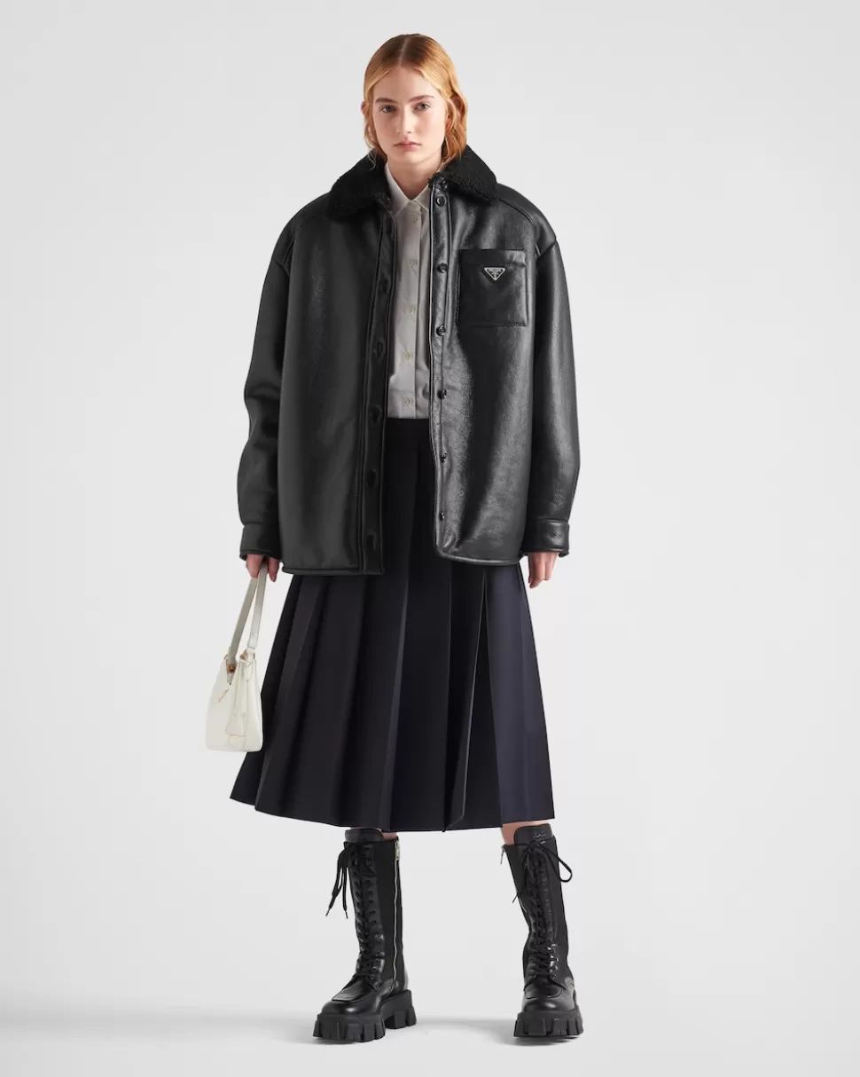 Prada Chaqueta De Piel Vuelta^Mujer ROPA DE PIEL