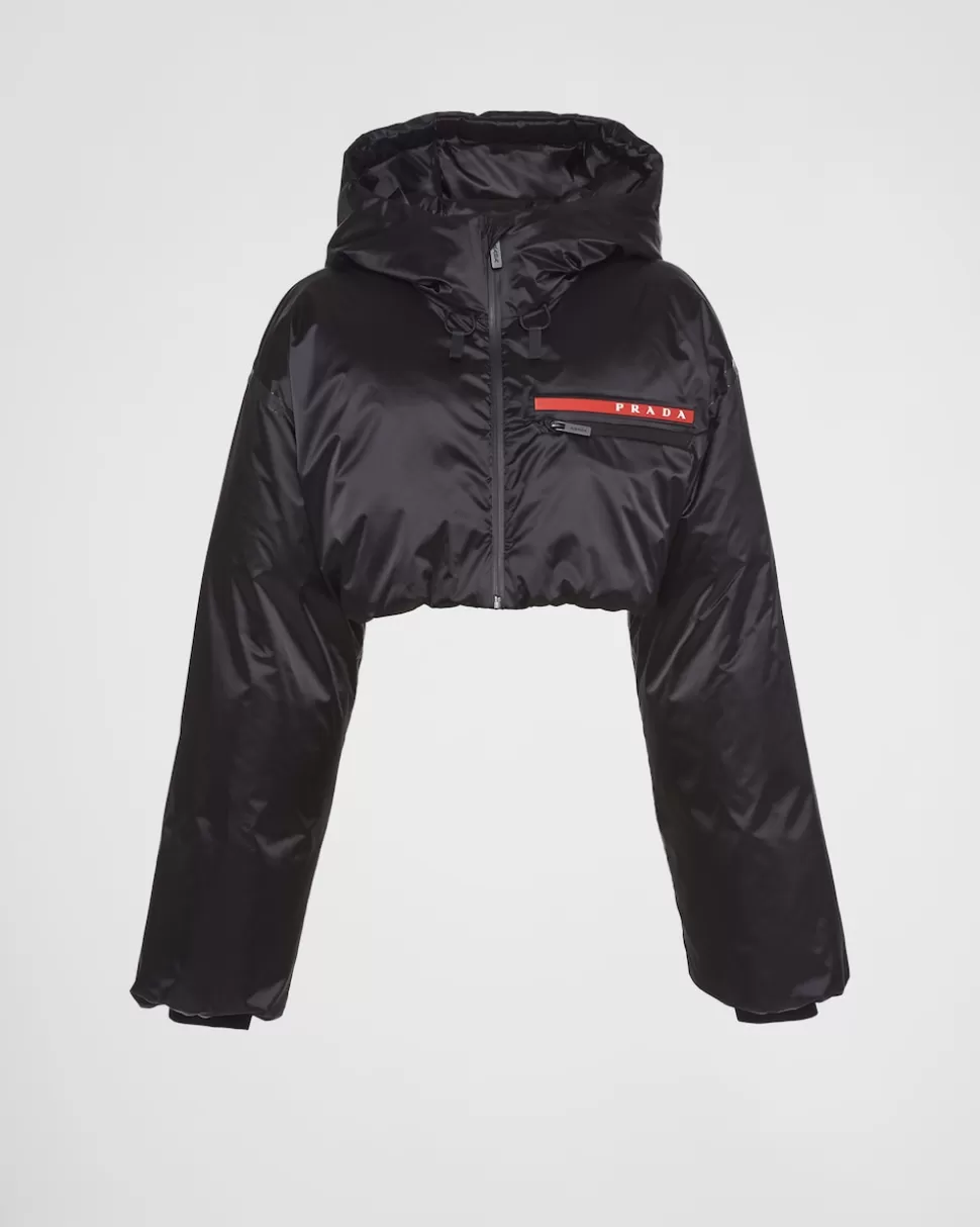 Prada Chaqueta De Plumón Con Capucha De Re-nylon^Mujer ROPA