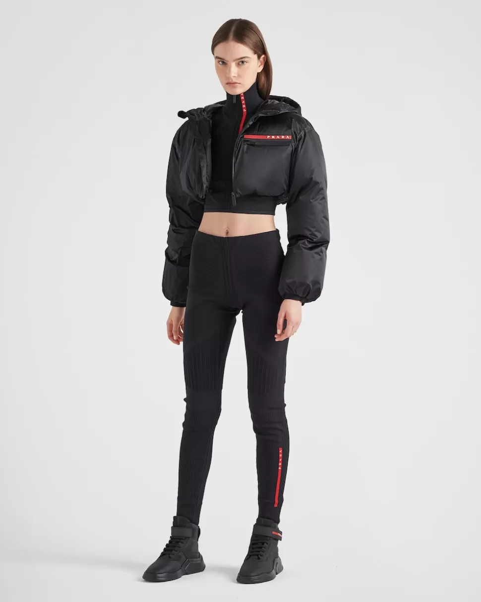 Prada Chaqueta De Plumón Con Capucha De Re-nylon^Mujer ROPA