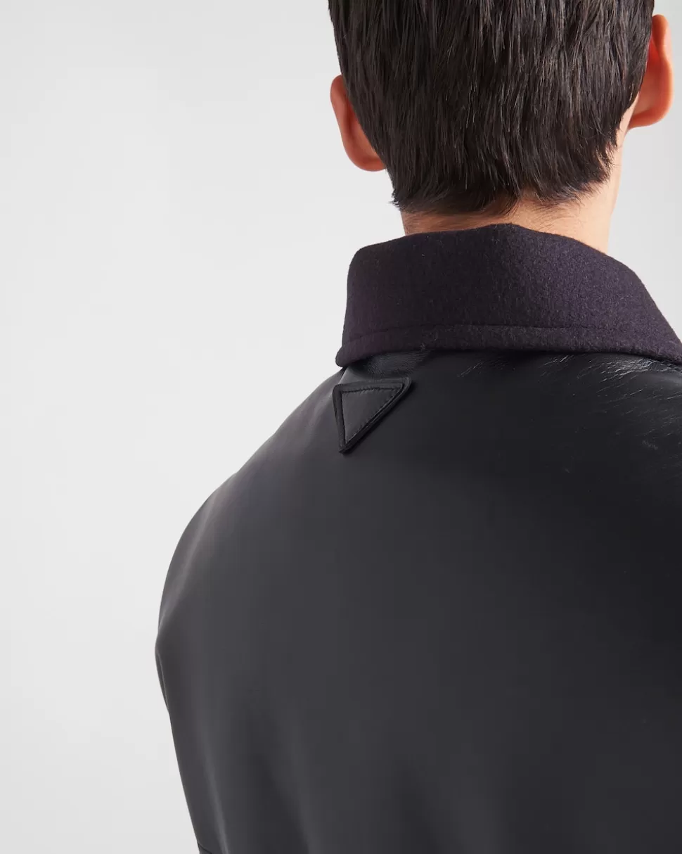 Prada Chaqueta De Plumón Corta De Mezcla De Lana^Hombre ROPA DE ABRIGO