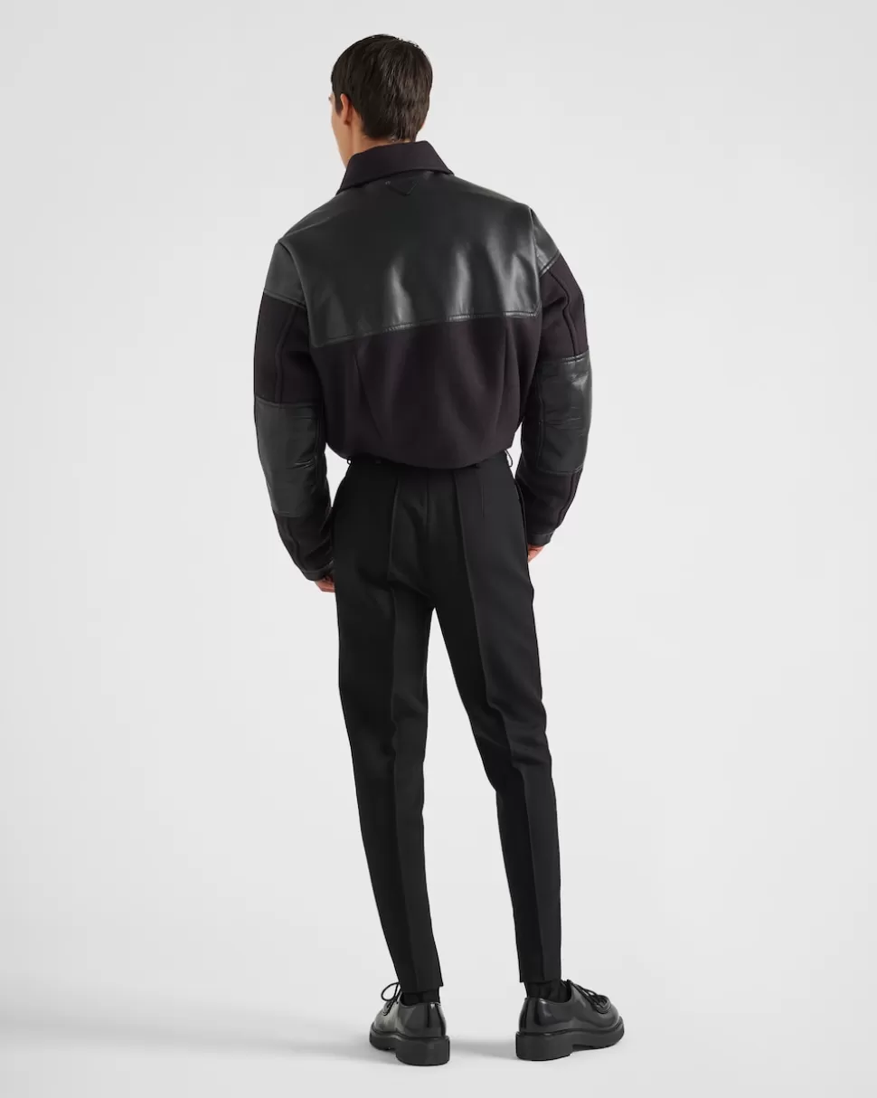 Prada Chaqueta De Plumón Corta De Mezcla De Lana^Hombre ROPA DE ABRIGO