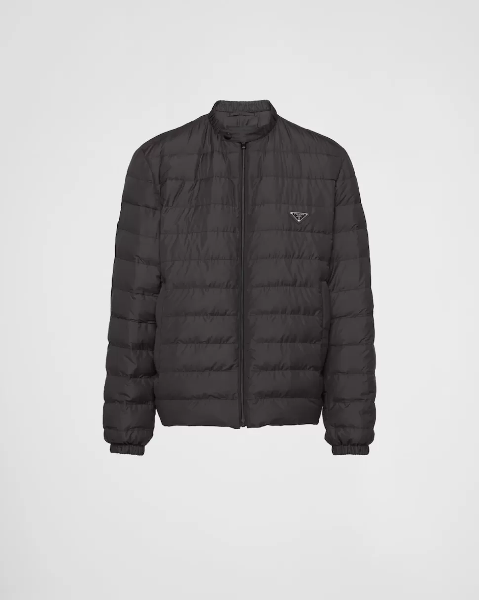 Prada Chaqueta De Plumón Corta De Poliéster^Hombre ROPA DE ABRIGO