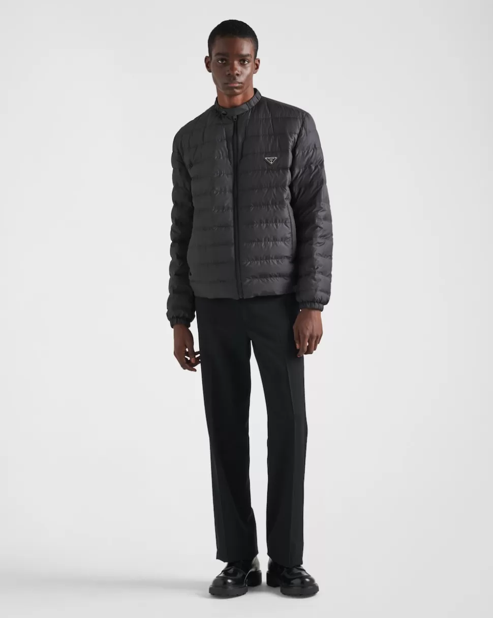 Prada Chaqueta De Plumón Corta De Poliéster^Hombre ROPA DE ABRIGO