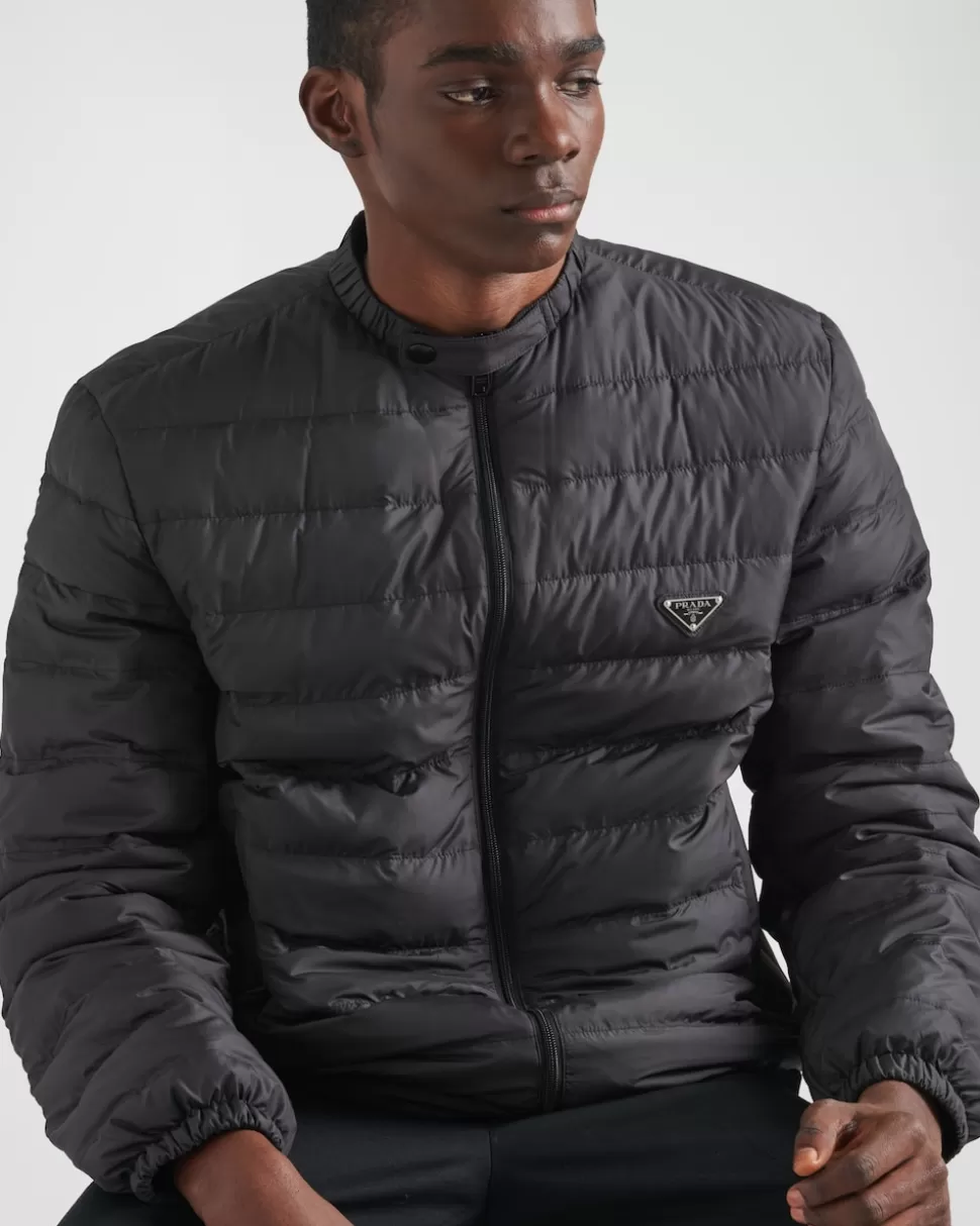Prada Chaqueta De Plumón Corta De Poliéster^Hombre ROPA DE ABRIGO