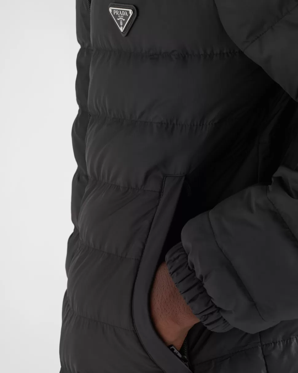 Prada Chaqueta De Plumón Corta De Poliéster^Hombre ROPA DE ABRIGO