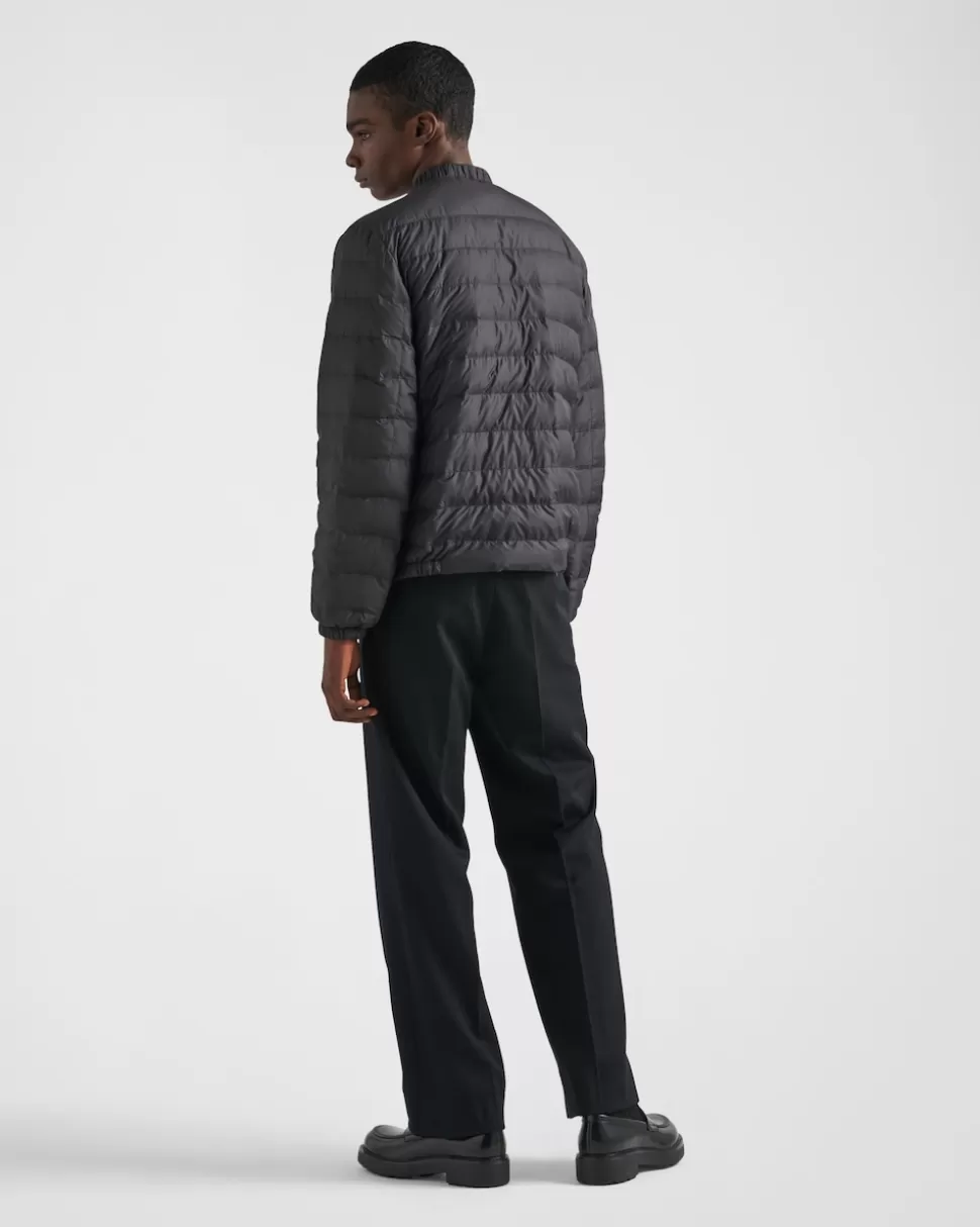 Prada Chaqueta De Plumón Corta De Poliéster^Hombre ROPA DE ABRIGO