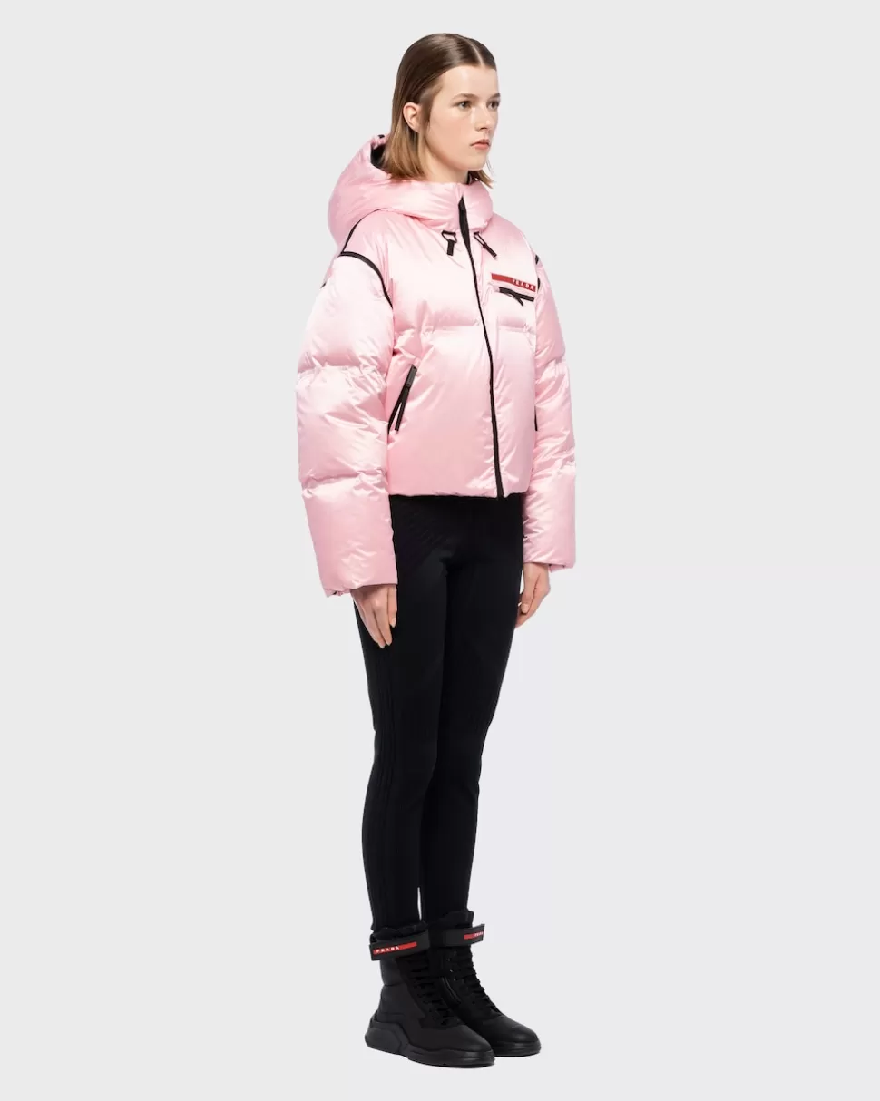 Prada Chaqueta De Plumón Corta De Re-nylon Técnico^Mujer ROPA