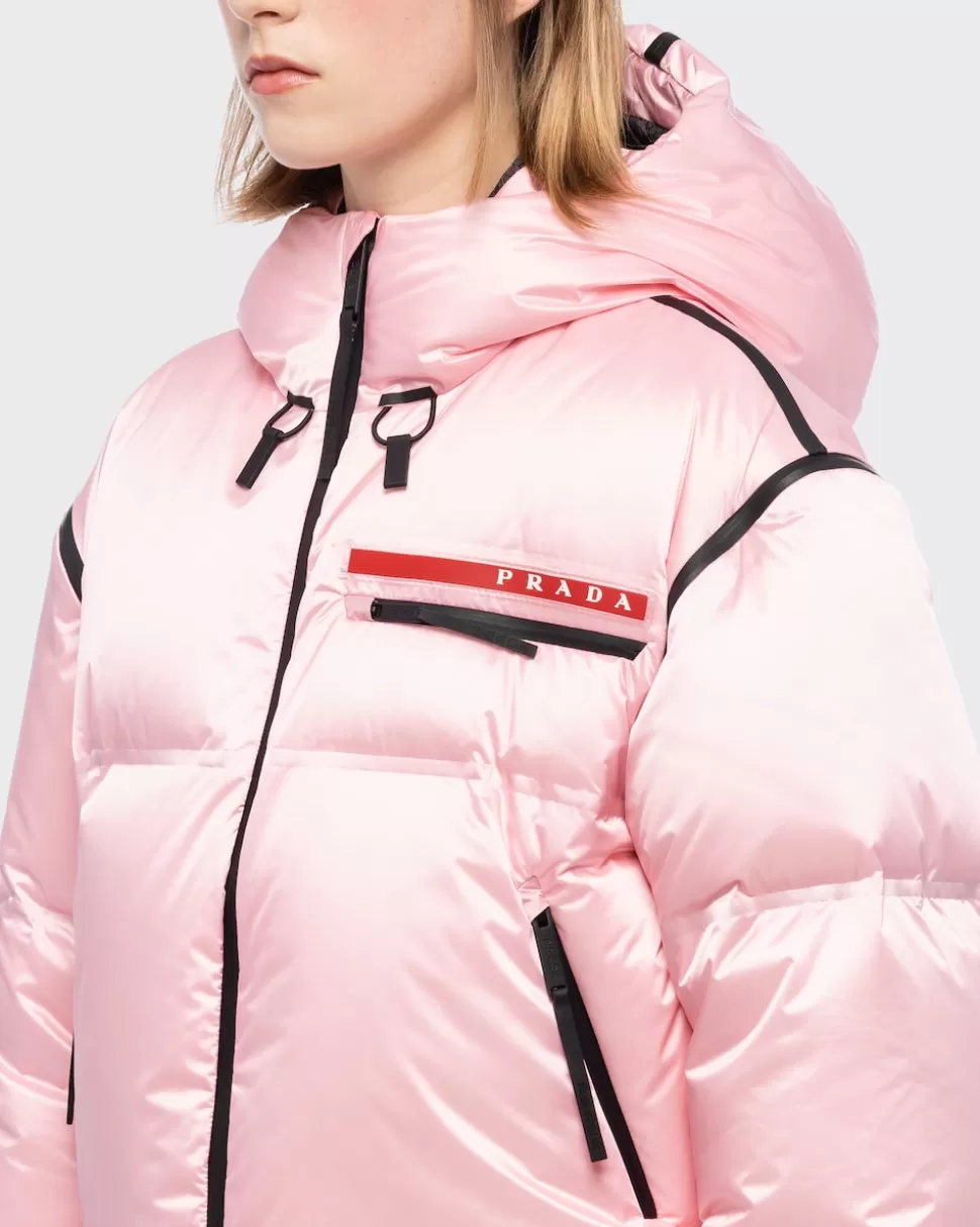 Prada Chaqueta De Plumón Corta De Re-nylon Técnico^Mujer ROPA