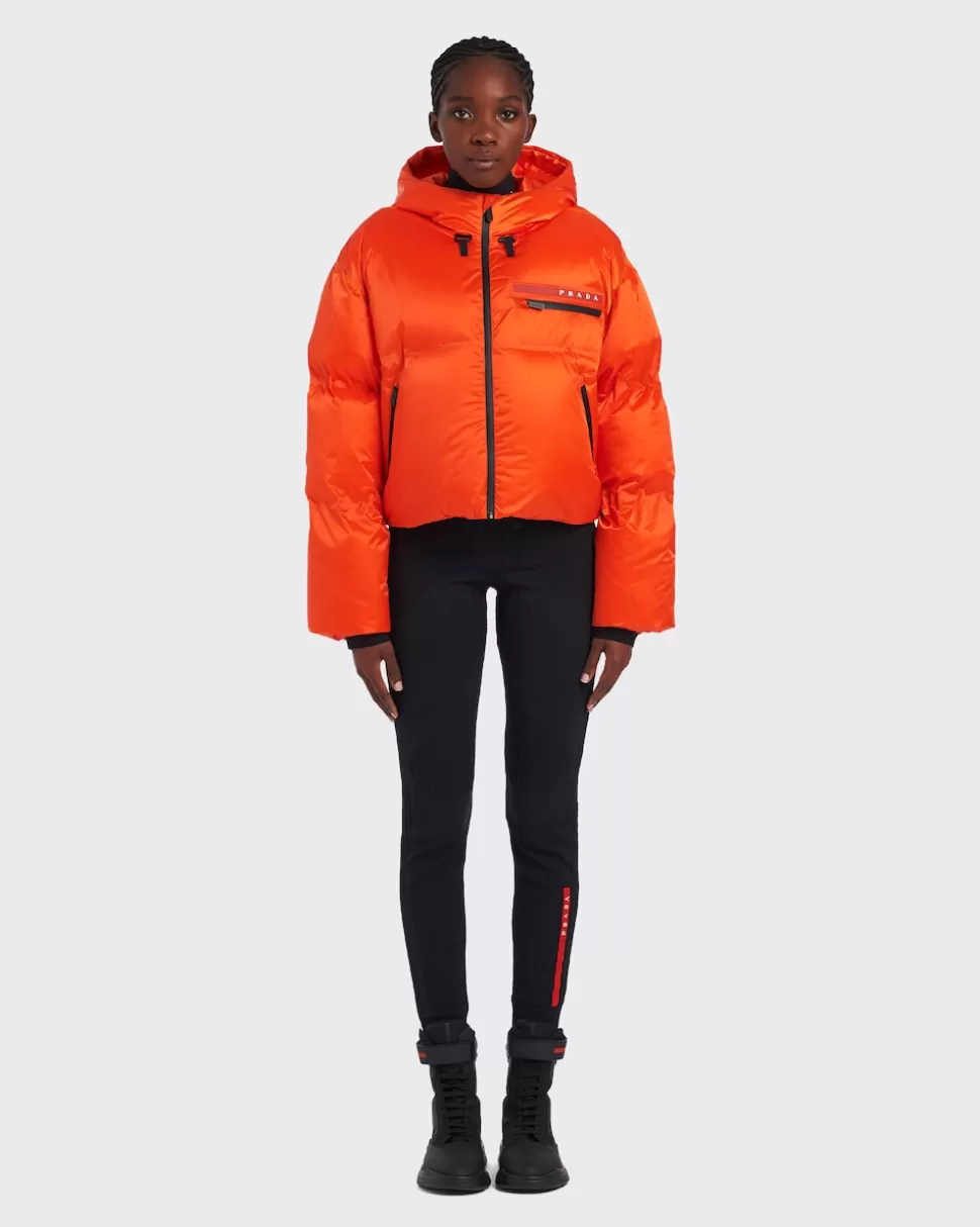 Prada Chaqueta De Plumón Corta De Re-nylon Técnico^Mujer ROPA