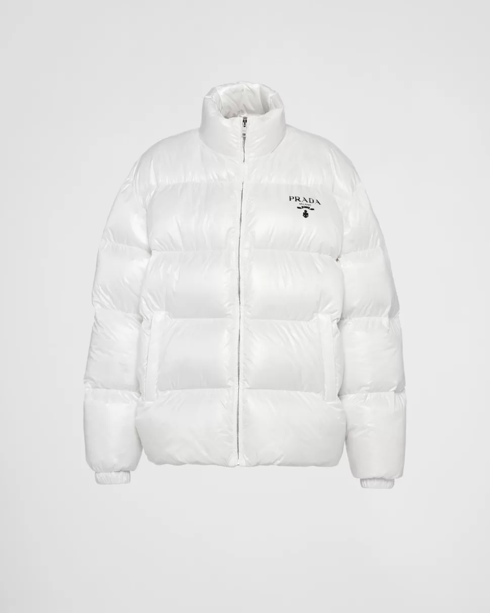 Prada Chaqueta De Plumón Y Re-nylon Con Capucha^Mujer ROPA DE ABRIGO