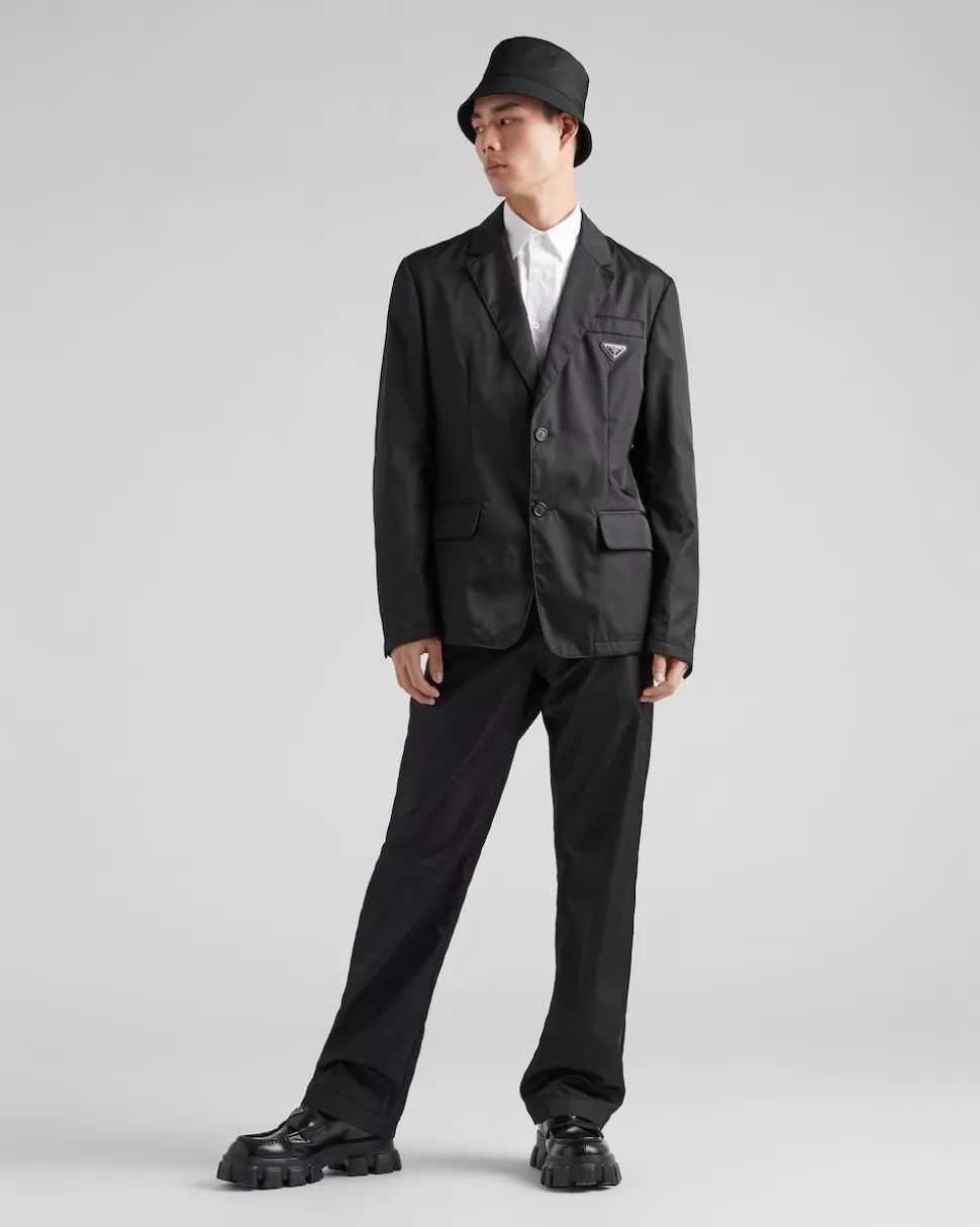 Prada Chaqueta De Re-nylon Con Cruzado Simple^ COLECCIÓN MASCULINA