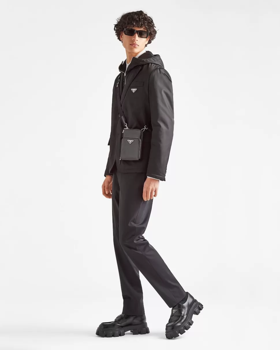 Prada Chaqueta De Re-nylon Con Cruzado Simple^Hombre CHAQUETAS Y ABRIGOS