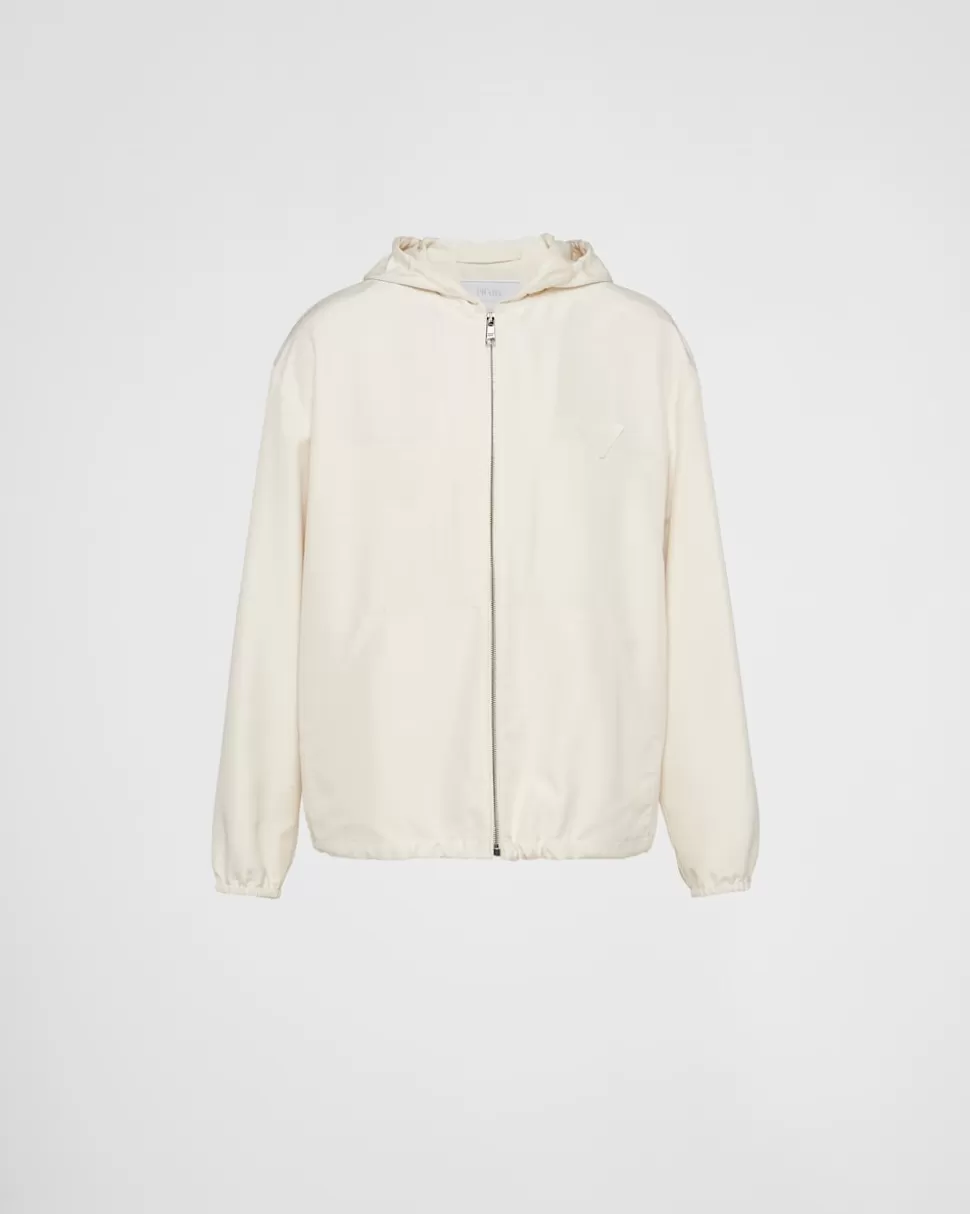 Prada Chaqueta De Seda Con Capucha^Hombre ROPA DE ABRIGO