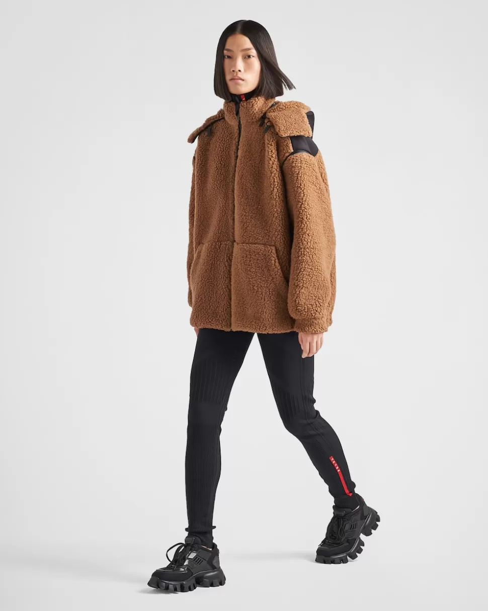 Prada Chaqueta Doble Forro Polar Y Tejido Técnico^Mujer ROPA