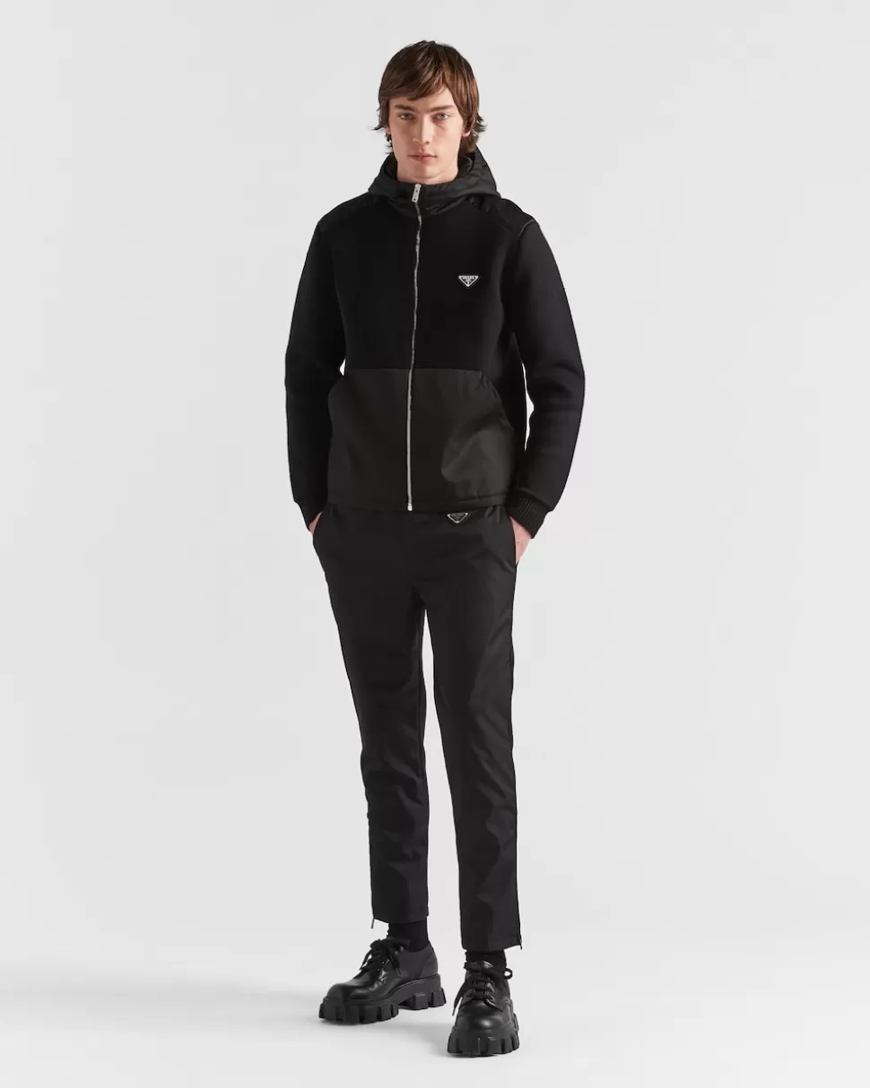 Prada Chaqueta En Gabardina De Re-nylon Y Lana^Hombre TEJIDOS DE PUNTO