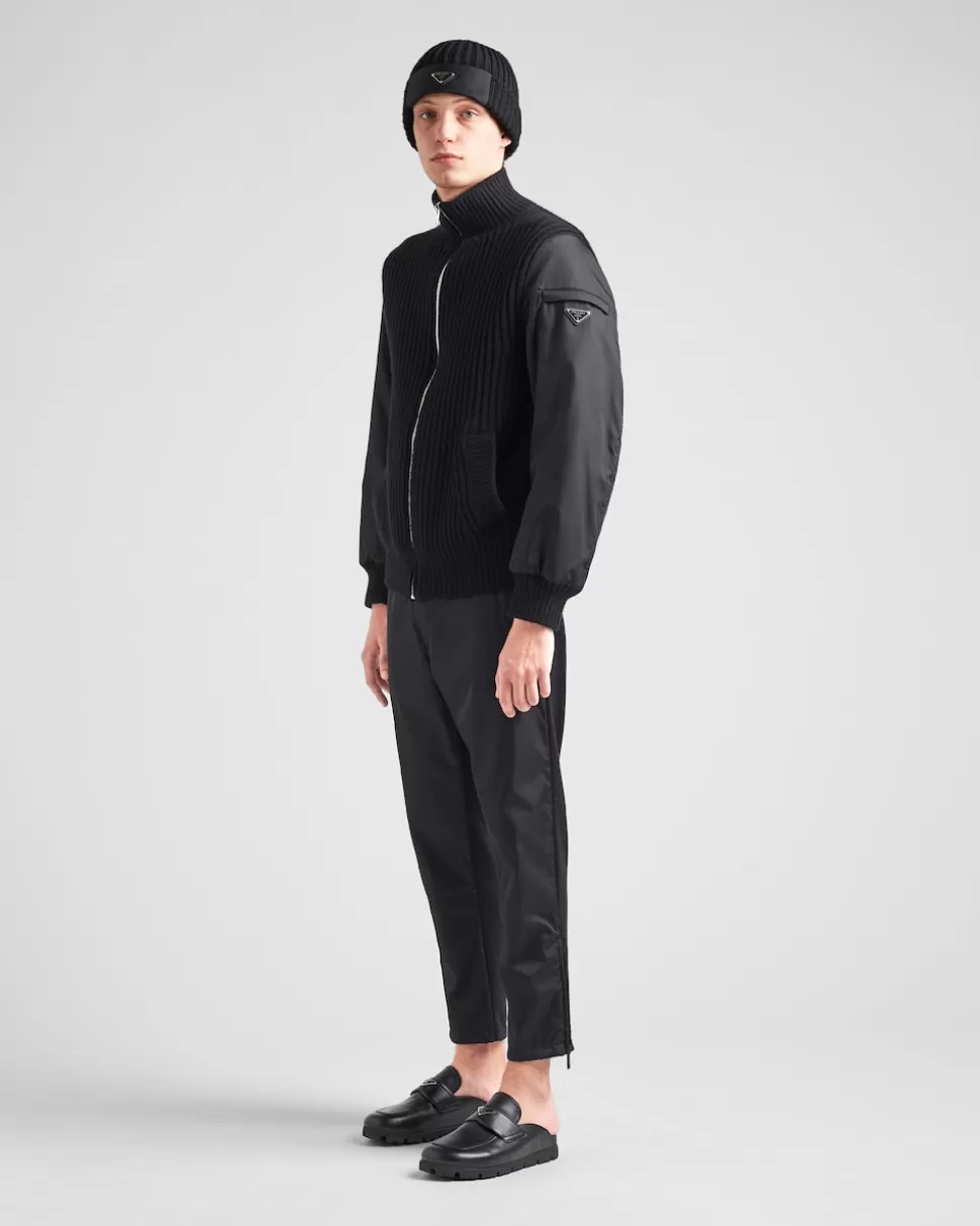 Prada Chaqueta Reversible De Cachemir Y Re-nylon^Hombre TEJIDOS DE PUNTO