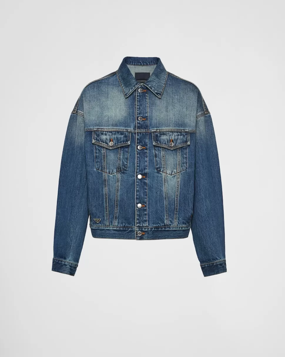 Prada Chaqueta Vaquera^Hombre TEJIDO VAQUERO
