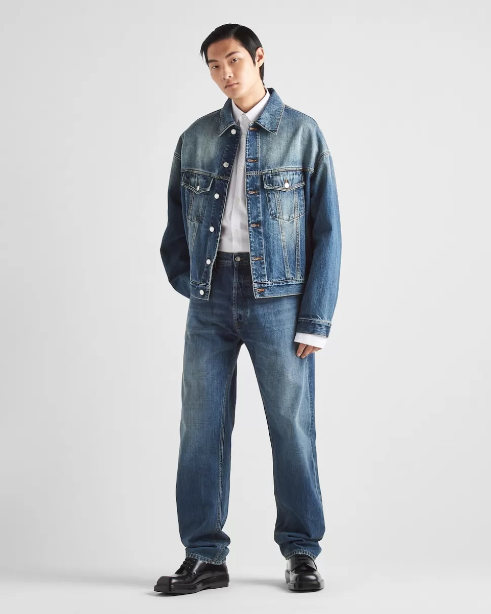 Prada Chaqueta Vaquera^Hombre TEJIDO VAQUERO