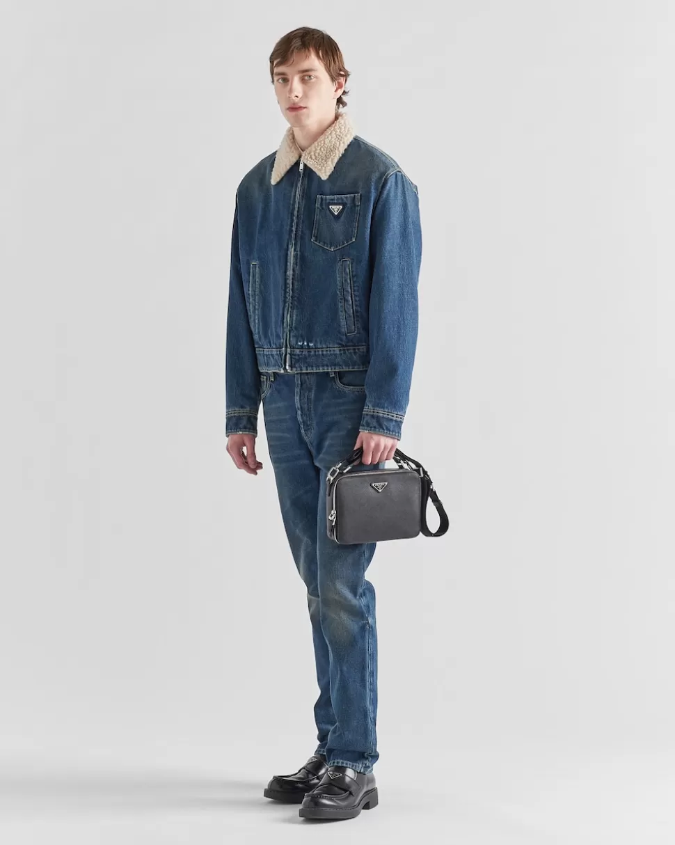 Prada Chaqueta Vaquera Acolchada^Hombre TEJIDO VAQUERO