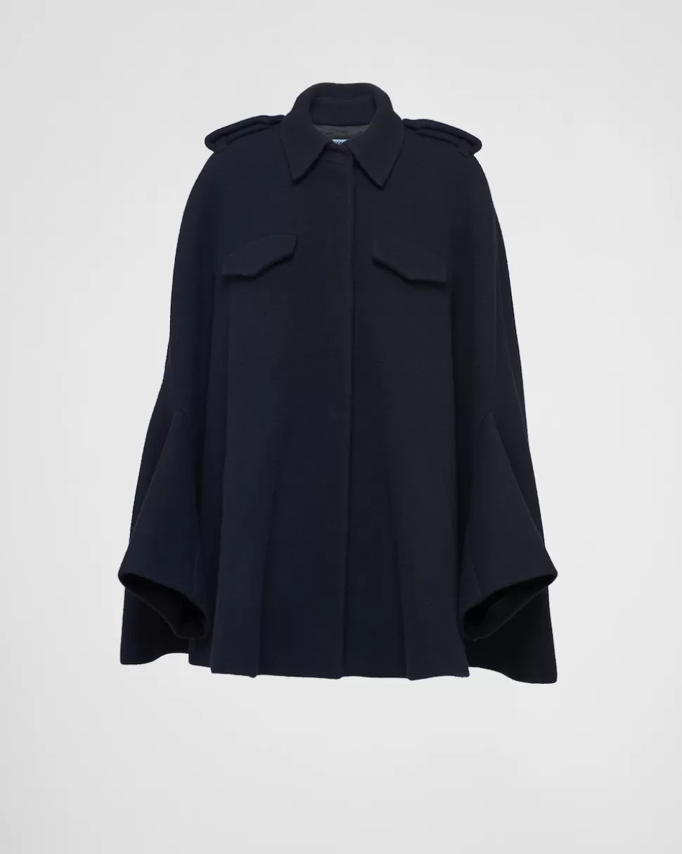 Prada Chaquetón De Botonadura Simple De Velur^Mujer CHAQUETAS Y ABRIGOS