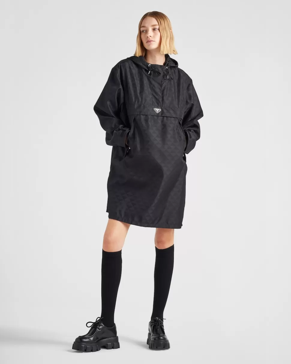 Prada Chubasquero De Nylon Estampado^Mujer ROPA DE ABRIGO