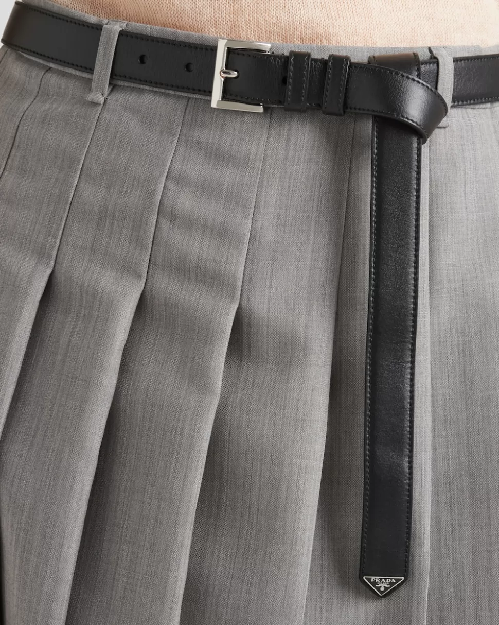 Prada Cinturón De Piel^Mujer CINTURONES