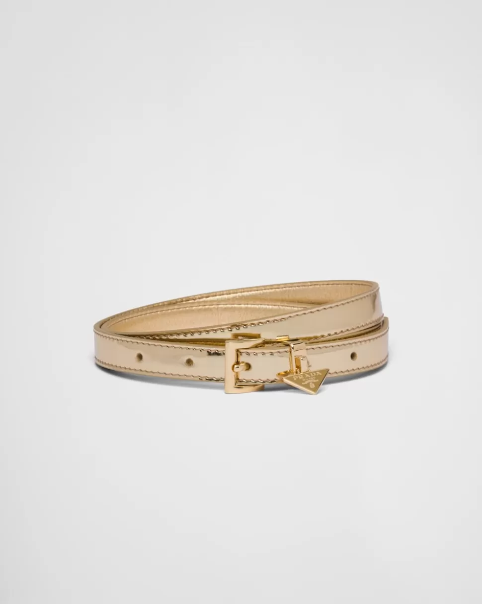 Prada Cinturón De Piel Cepillada^Mujer CINTURONES