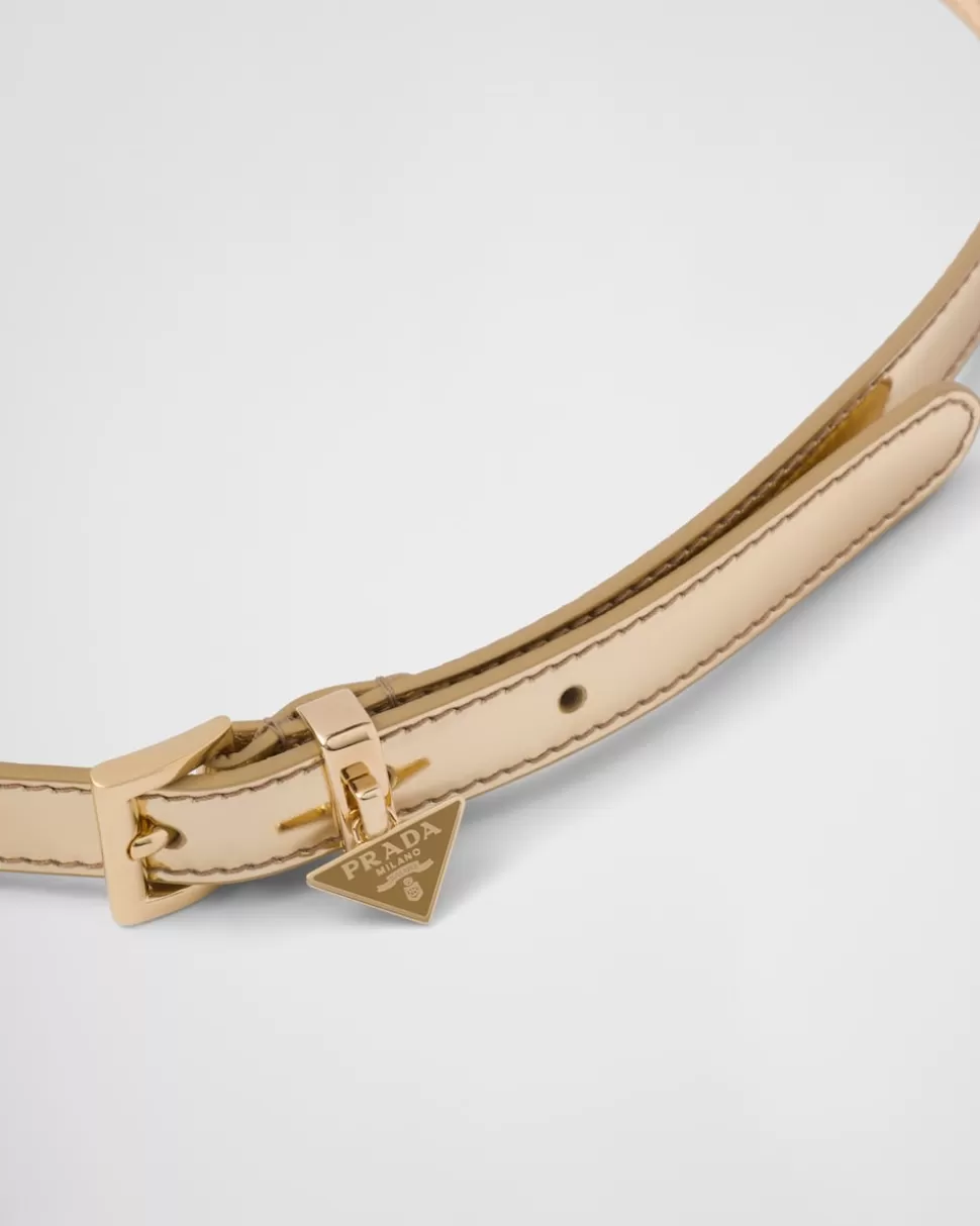 Prada Cinturón De Piel Cepillada^Mujer CINTURONES