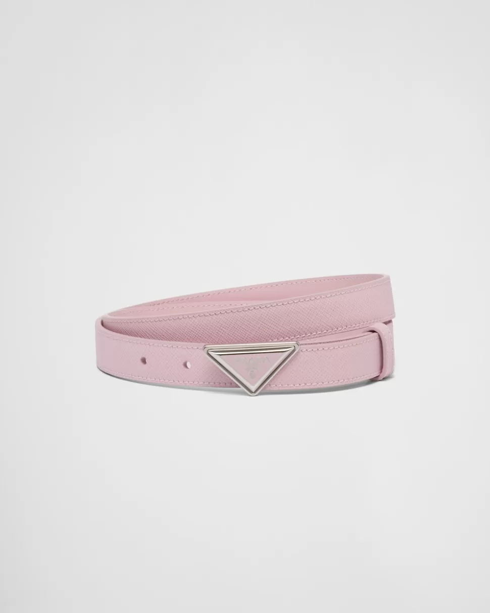 Prada Cinturón De Piel Saffiano^Mujer CINTURONES