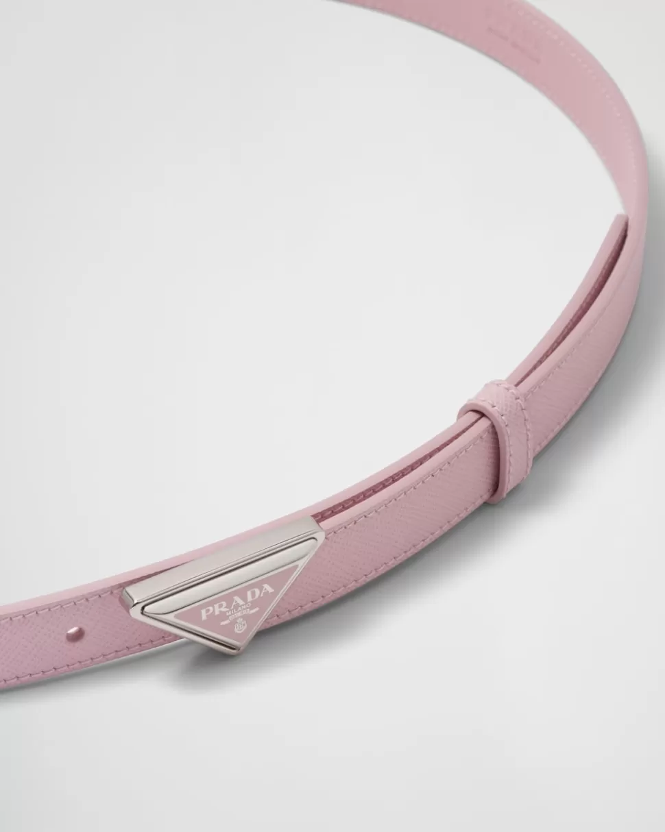 Prada Cinturón De Piel Saffiano^Mujer CINTURONES