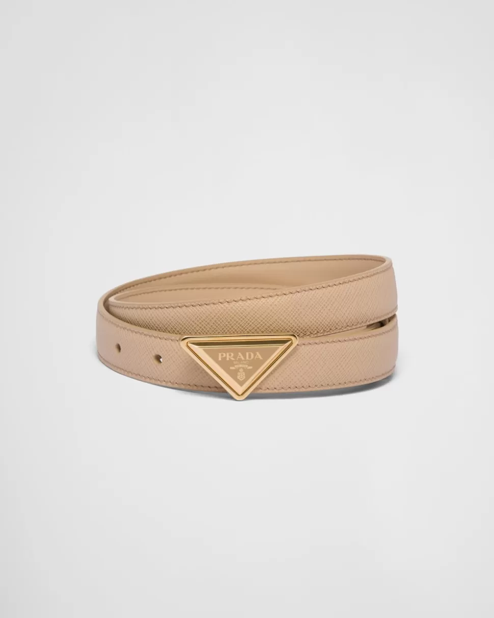 Prada Cinturón De Piel Saffiano^Mujer CINTURONES