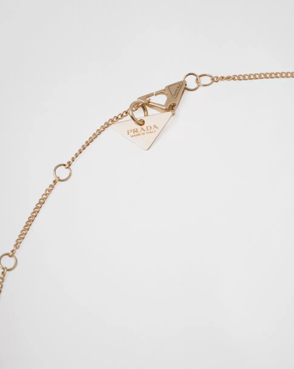 Prada Collar Con Colgante Calado Eternal Gold De Oro Amarillo Y Diamantes^Mujer COLECCIÓN DE JOYERÍA ELEGANTE