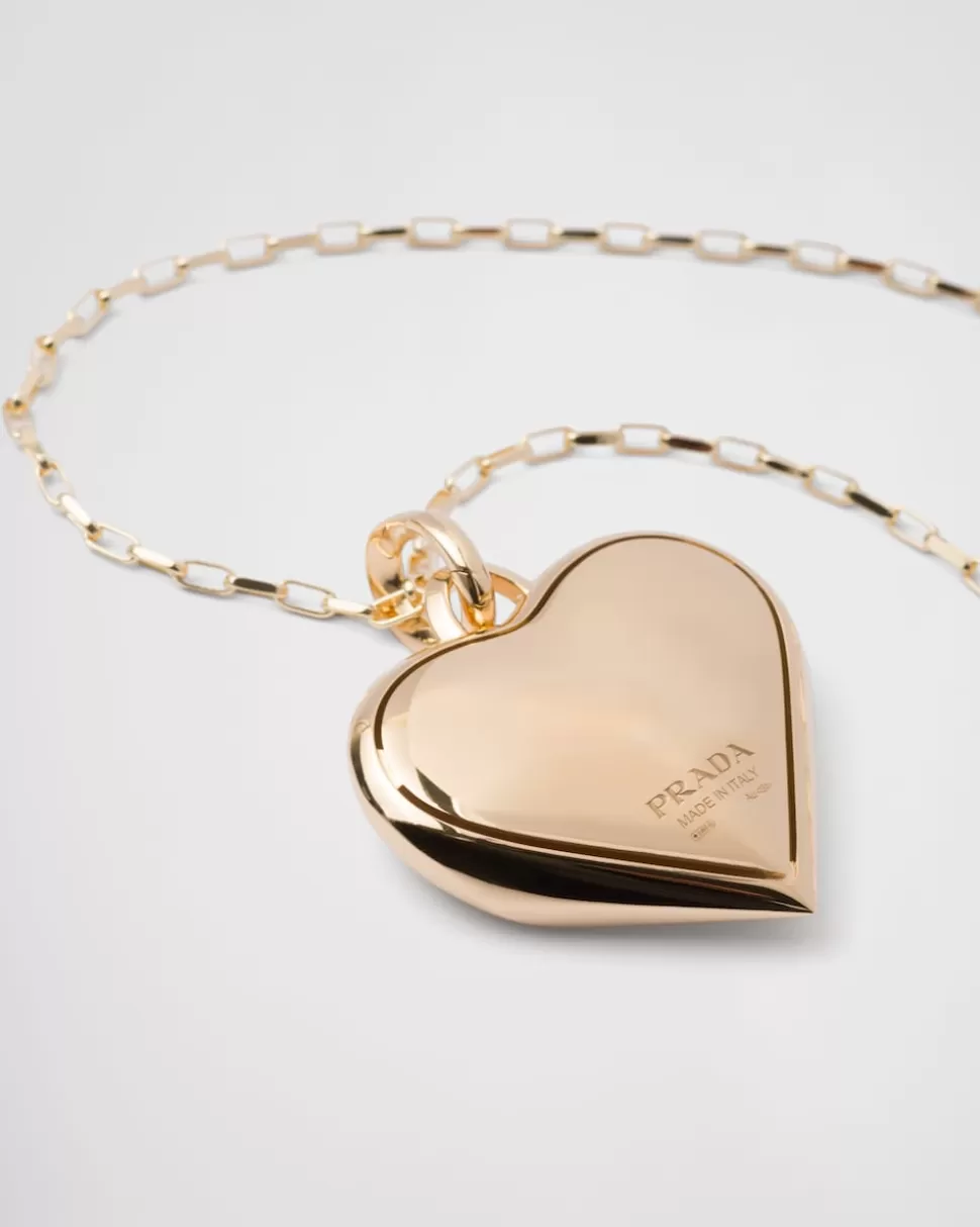 Prada Collar Con Colgante Mediano Eternal Gold De Oro Amarillo^Mujer COLECCIÓN DE JOYERÍA ELEGANTE