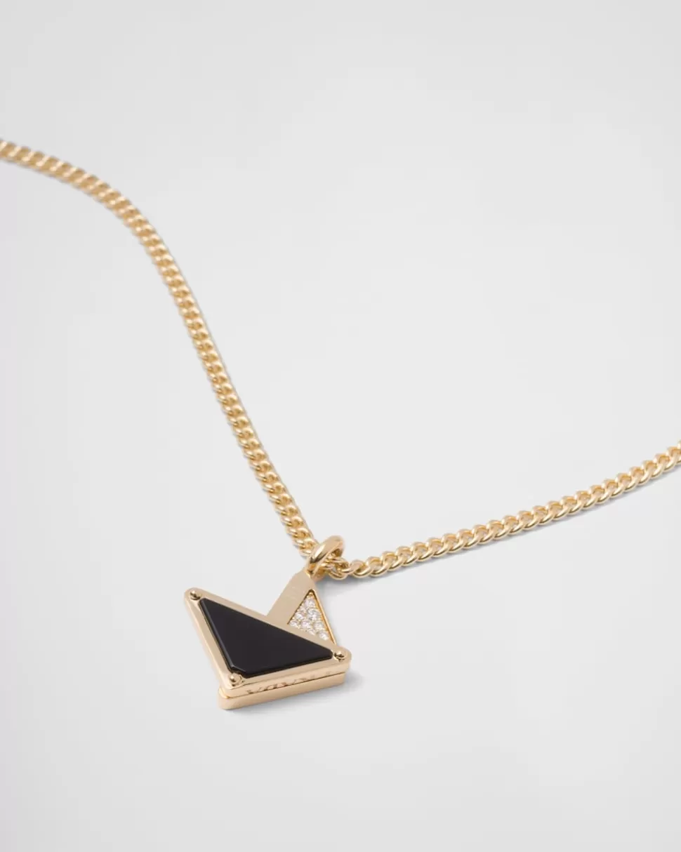 Prada Collar Eternal Gold De Oro, Diamantes Y óNice^Mujer/Hombre COLECCIÓN DE JOYERÍA ELEGANTE | COLECCIÓN DE JOYERÍA ELEGANTE