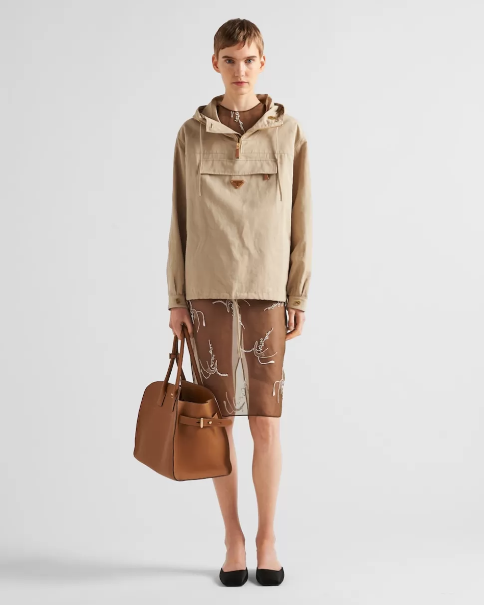 Prada Cortavientos En Panamá De Algodón^Mujer CHAQUETAS Y ABRIGOS