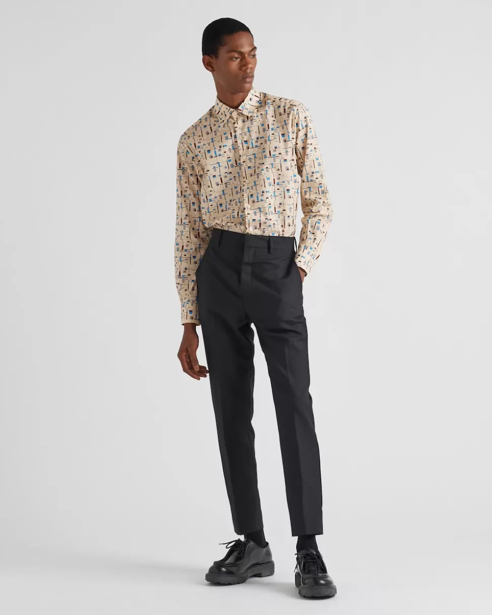Prada Cotton Shirt^Hombre CAMISAS