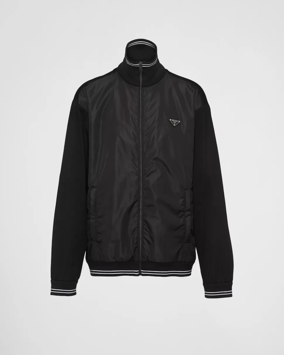 Prada Cárdigan De Algodón Con Detalle De Re-nylon^Hombre ROPA DEPORTIVA Y SUDADERAS