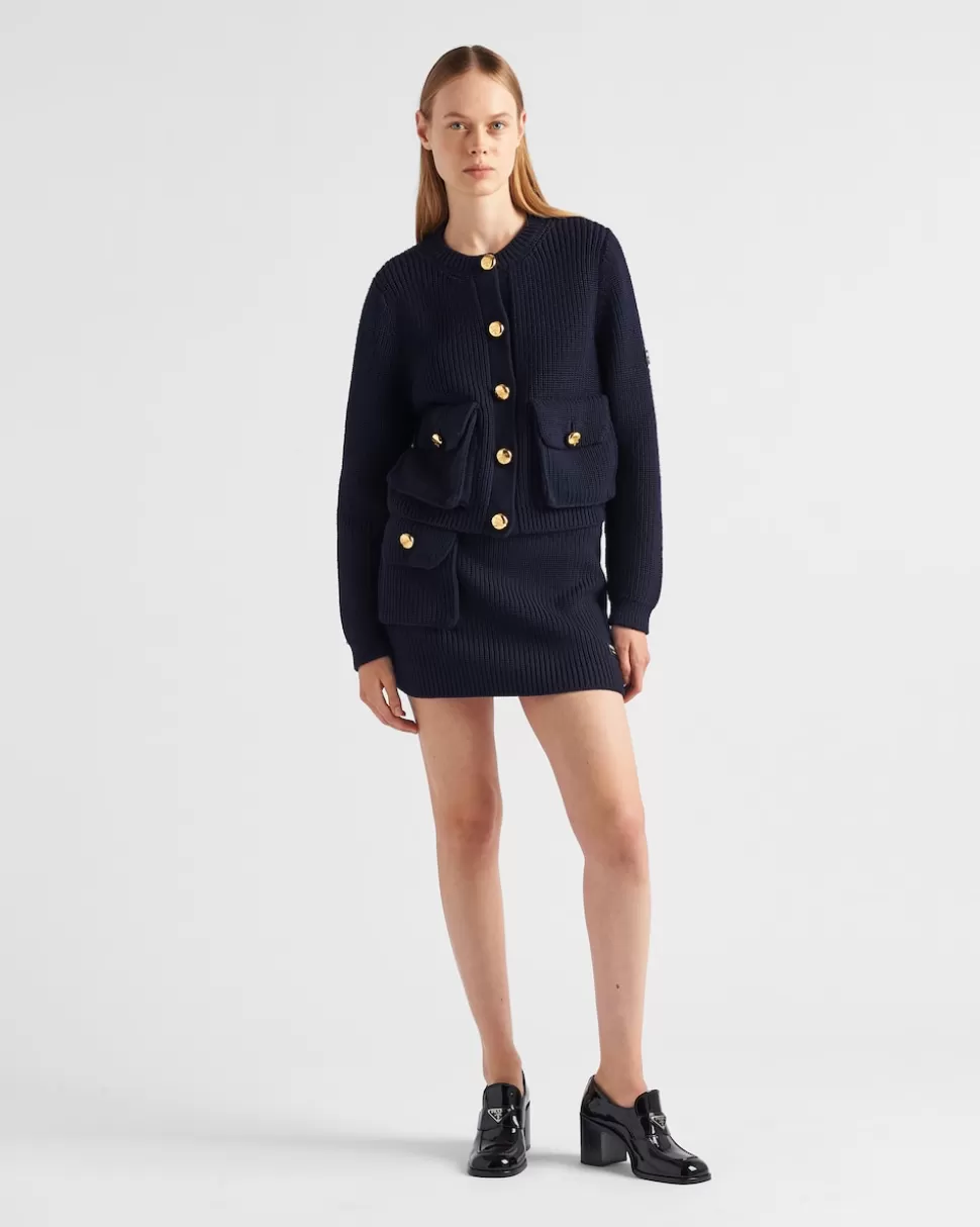 Prada Cárdigan De Lana^Mujer TEJIDOS DE PUNTO