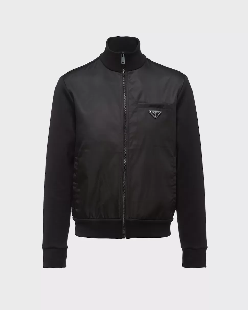 Prada Cárdigan Sudadera Con Detalles De Re-nylon^Hombre ROPA DEPORTIVA Y SUDADERAS