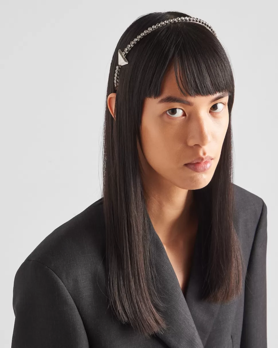 Prada Diadema De Latón Con Adornos^Mujer DIADEMAS Y ACCESORIOS PARA EL PELO
