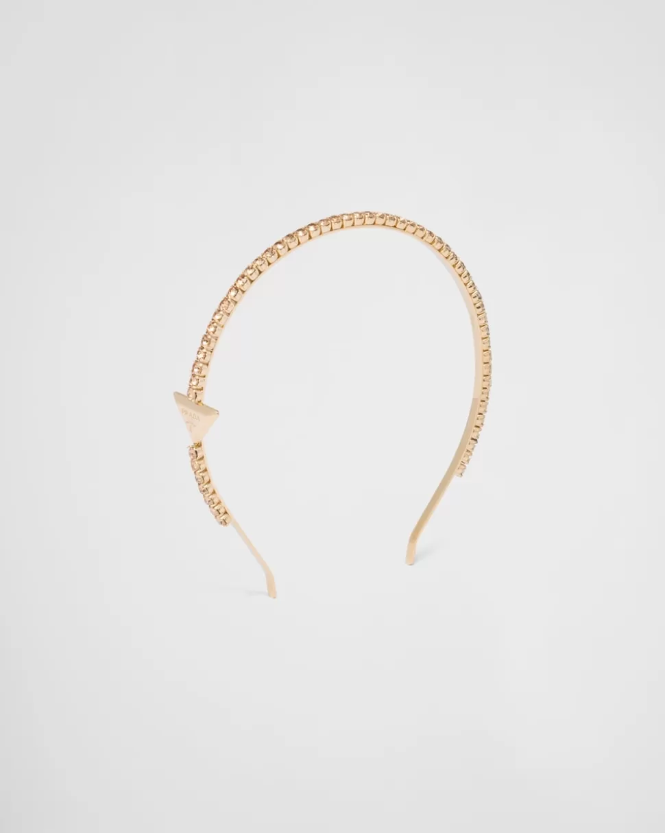 Prada Diadema De Latón Con Adornos^Mujer DIADEMAS Y ACCESORIOS PARA EL PELO