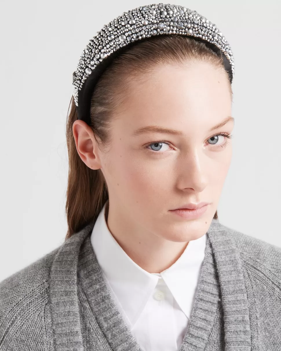Prada Diadema De Satén^Mujer DIADEMAS Y ACCESORIOS PARA EL PELO