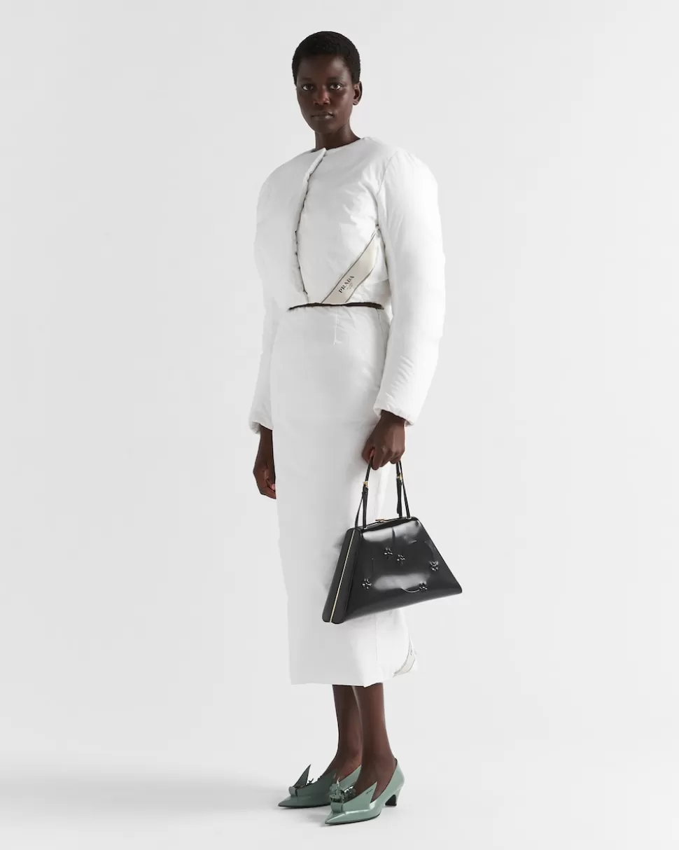 Prada Falda De Tubo De Algodón Acolchada^Mujer FALDAS