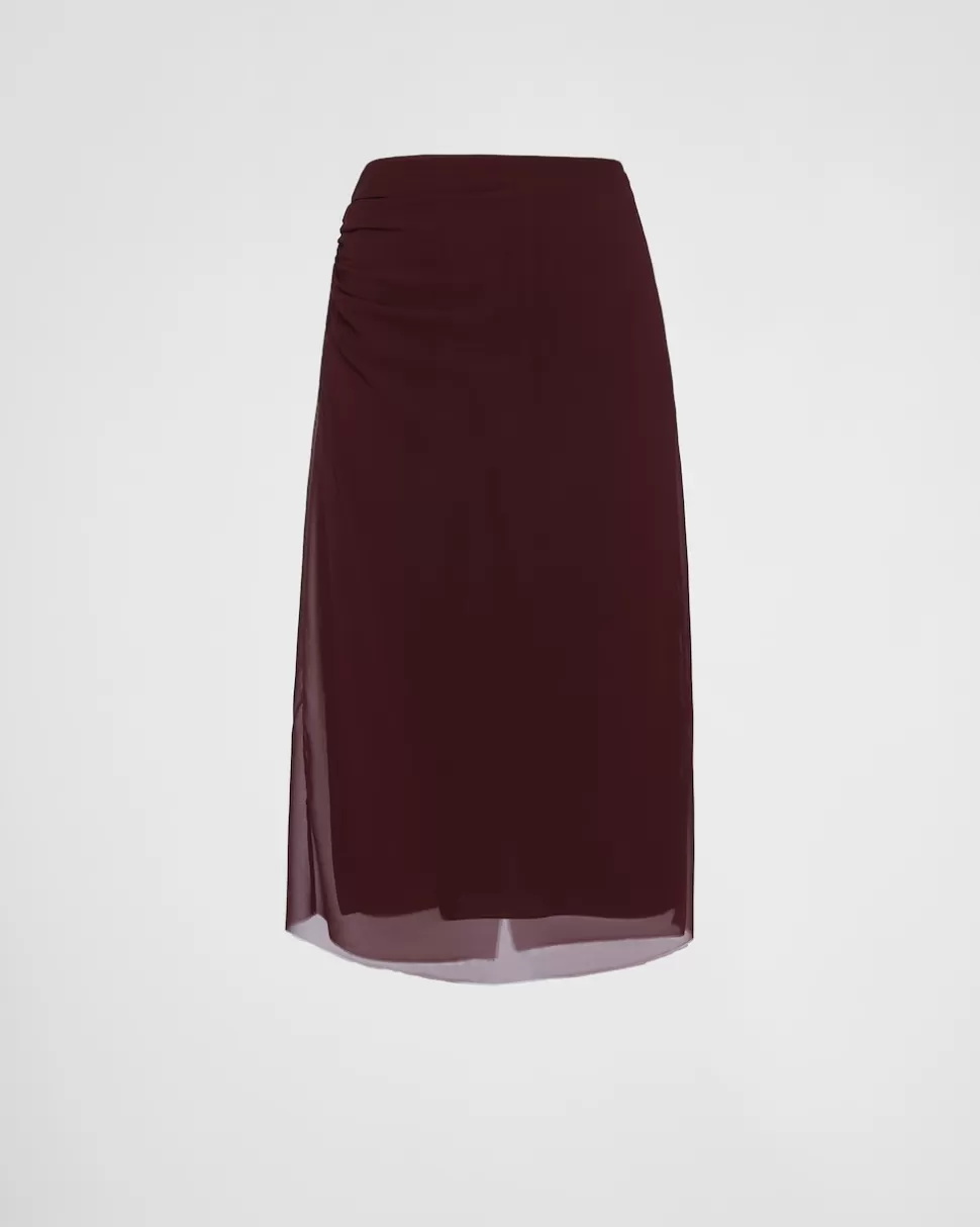 Prada Falda Georgette^Mujer FALDAS