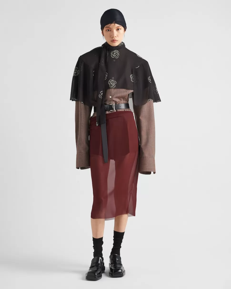 Prada Falda Georgette^Mujer FALDAS