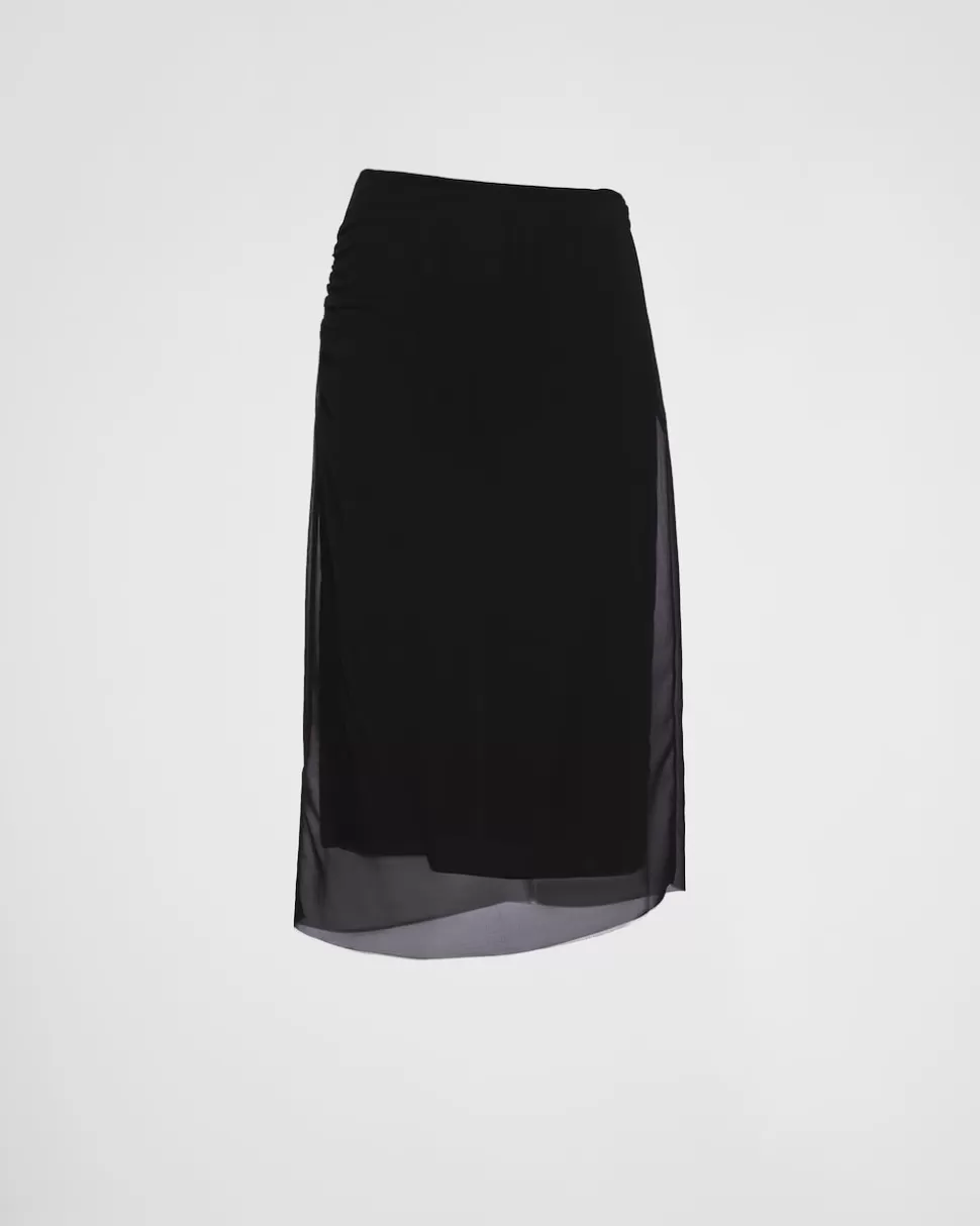 Prada Falda Georgette^Mujer FALDAS