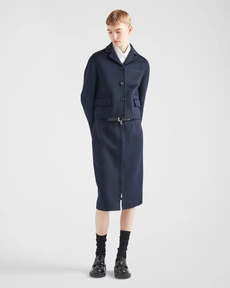 Prada Falda Midi De Cashgora^Mujer FALDAS